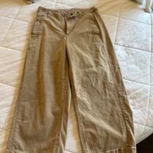 Extra High-Waisted Wide-Leg Workwear Pants in Ochre to You